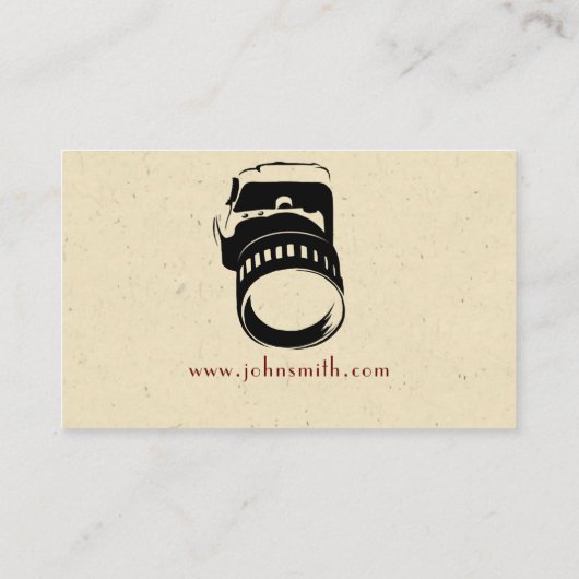 Photographer (fotografo videografo) tarjeta 名刺 (裏面)