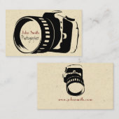 Photographer (fotografo videografo) tarjeta 名刺 (正面/裏面)