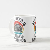 Photographer Gift Coffee  Camera Funny Vintage Pho コーヒーマグカップ (正面左)