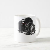 Photographer Melting Camera Photography コーヒーマグカップ (正面右)