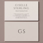 Photographer Minimalist Luxury Neutral Modern 名刺