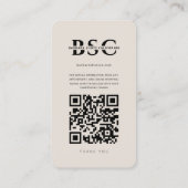 Photographer Modern Photography IG Grid Sand 名刺 (裏面)