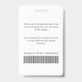 Photographer Press Journalist Id Card Custom Badge バッジ (裏面)