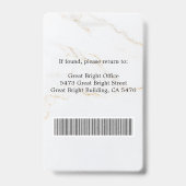 Photographer Press Journalist Id Card Custom Badge バッジ (裏面)