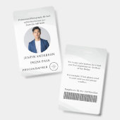 Photographer Press Journalist Id Card Custom Badge バッジ (正面＆裏面)