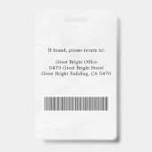 Photographer Press Journalist Id Card Custom Badge バッジ (裏面)