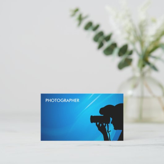 Photographer Simple Business Cards 名刺 (スタンド正面)
