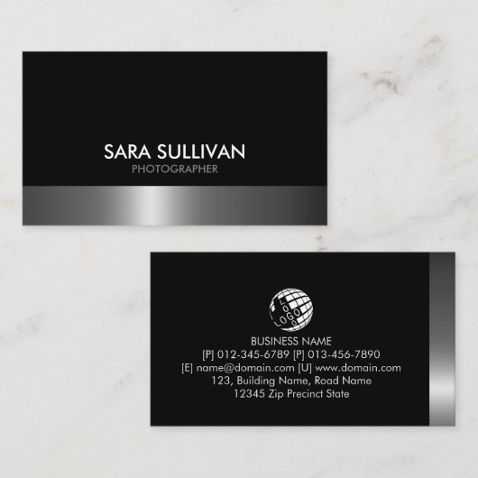 Photographer Visual Arts Media 名刺 (正面/裏面)