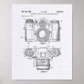 Photographic Camera 1959 Patent Art - Lined Peper ポスター (正面)