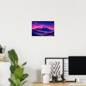 Photographic Landscape Neon Art Edited  ポスター (ホームオフィス)