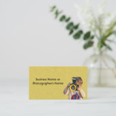 Photography Camera Store or Photographer 名刺 (スタンド正面)