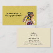 Photography Camera Store or Photographer 名刺 (正面/裏面)