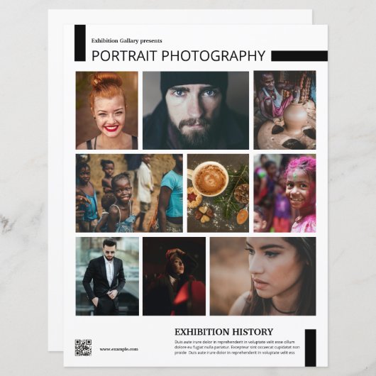 Photography Exhibition Flyer Template (正面/裏面)