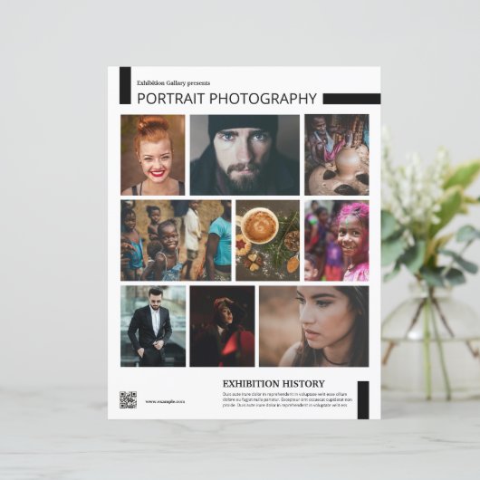 Photography Exhibition Flyer Template (スタンド正面)