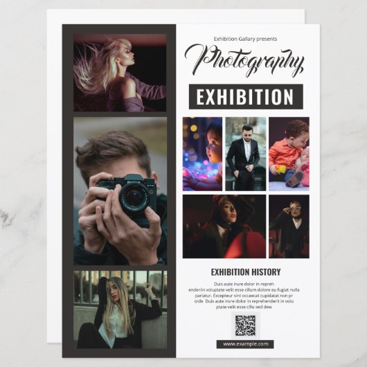 Photography Exhibition Flyer Template (正面/裏面)