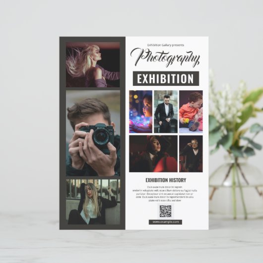 Photography Exhibition Flyer Template (スタンド正面)