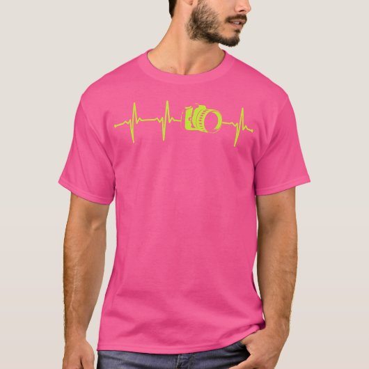 Photography Heartbeat 	 For Photographers Tシャツ (正面)