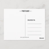 Photography Instagram DIY Square Photosテンプレート ポストカード (裏面)