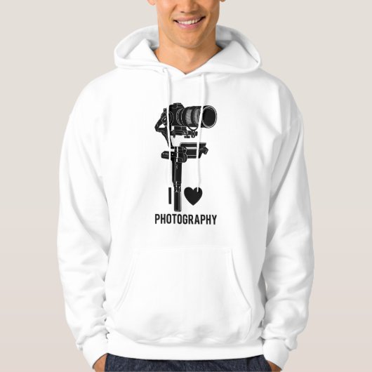 Photography Lover Camera Art Pullover Hoodie パーカ (正面)