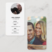 Photography Modern Minimal Simple Photo Business  名刺 (正面/裏面)