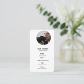 Photography Modern Minimal Simple Photo Business  名刺 (スタンド正面)