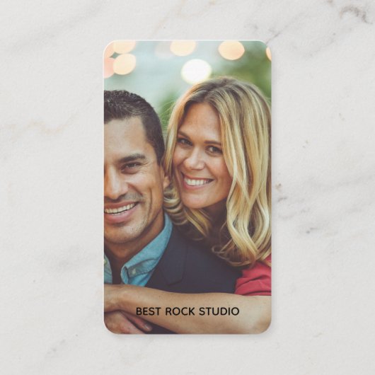 Photography Modern Minimal Simple Photo Business 名刺 (裏面)