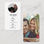 Photography Modern Minimal Simple Photo Business  名刺 (正面/裏面)