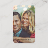 Photography Modern Minimal Simple Photo Business  名刺 (裏面)