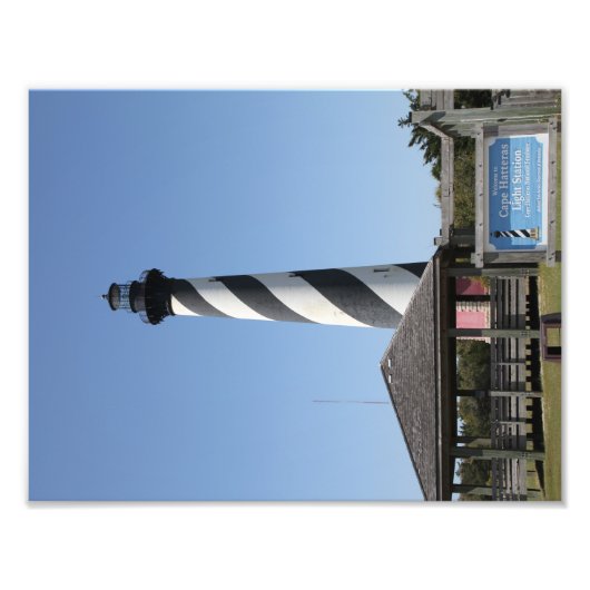 Photography of Hatteras Light house フォトプリント (正面)