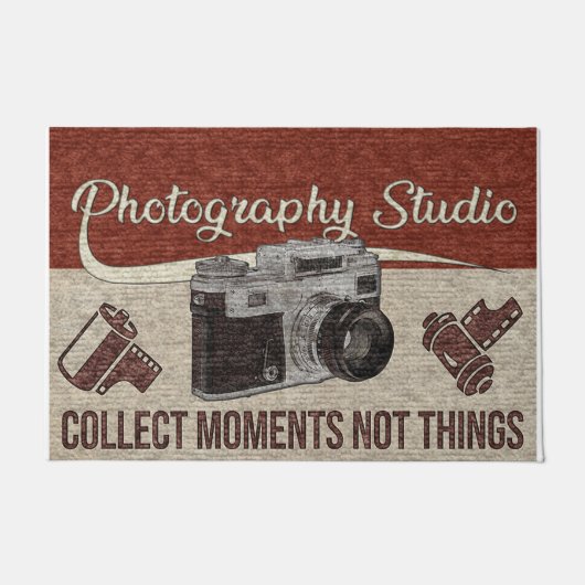 Photography Studio Doormat、写真家ギフト ドアマット (正面)