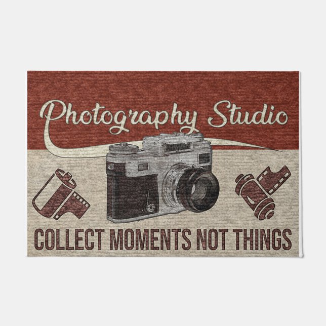 Photography Studio Doormat、写真家ギフト ドアマット (正面)