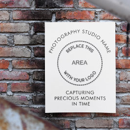 Photography Studio Nameロゴタグライン引用文 ポスター