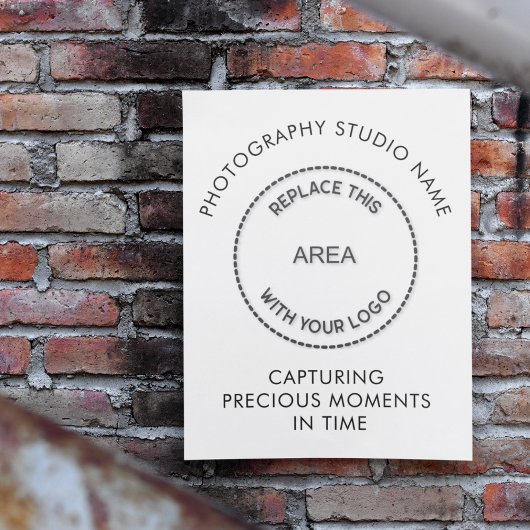 Photography Studio Nameロゴタグライン引用文 ポスター