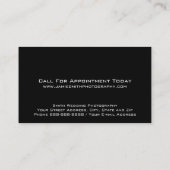 Photography Studio Photographer Business Card 名刺 (裏面)