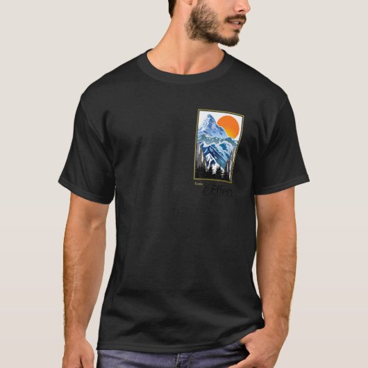 Photography term graphic Compression effect winter Tシャツ (正面)
