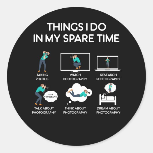 photography things i do in my spare time ラウンドシール (正面)