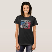 Photography Us Flag Photography  Camera Photograph Tシャツ (正面フル)