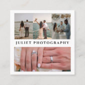 Photography wedding collage photo  スクエア名刺 (正面)