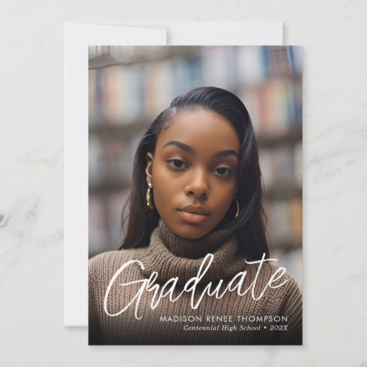 Photoleapの卒業発表 案内状 (正面)