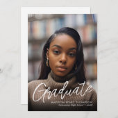 Photoleapの卒業発表 案内状 (正面/裏面)