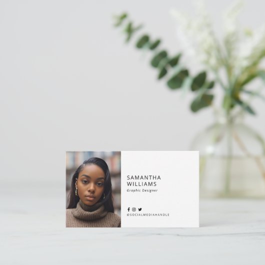 Photoleap名刺 名刺 (スタンド正面)