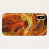 PHOTONオレンジ熱狂する色ピンク黄色フラクタルスワーズ Case-Mate iPhoneケース (裏面(横))