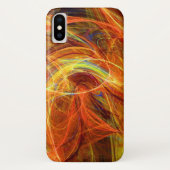 PHOTONオレンジ熱狂する色ピンク黄色フラクタルスワーズ Case-Mate iPhoneケース (裏面)