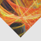 PHOTON熱狂する抽象芸術イエローオレンジのフラクタル渦巻き 薄葉紙 (詳細)