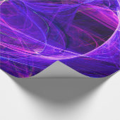 PHOTON熱狂する抽象芸術パープルブルーフラクタル,旋回 ラッピングペーパー (角)