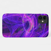 PHOTON 熱狂する Purple Blue Fractal Swirls Case-Mate iPhoneケース (裏面(横))