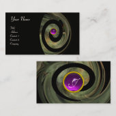 PHOTON SWIRL GEM モノグラム 黒 紫 名刺 (正面/裏面)