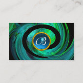 PHOTON SWIRL GEM モノグラム 黒 緑 青 名刺 (裏面)