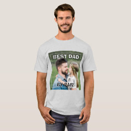 PhotoPop パーで最高のパパ カスタム年写真トレンド  Tシャツ