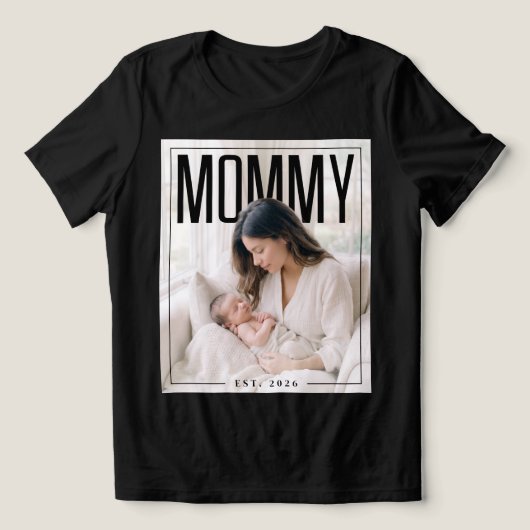 PhotoPop マミーEST カスタムフォト トライブレンドＴシャツ (デザイン正面)
